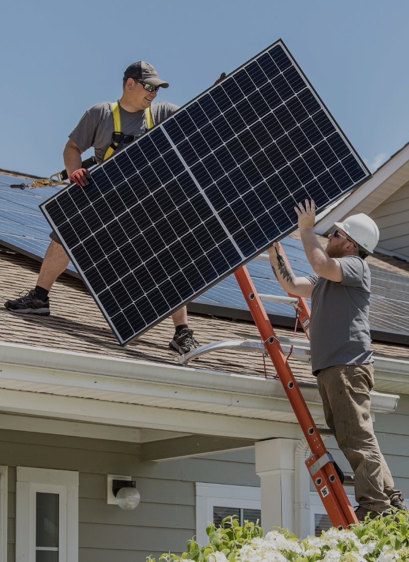 Texas single-family home with rooftop solar